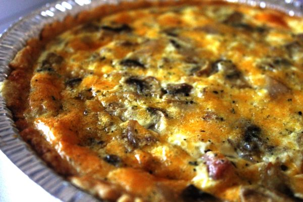 Chicken, Mushroom and Rosemary Quiche