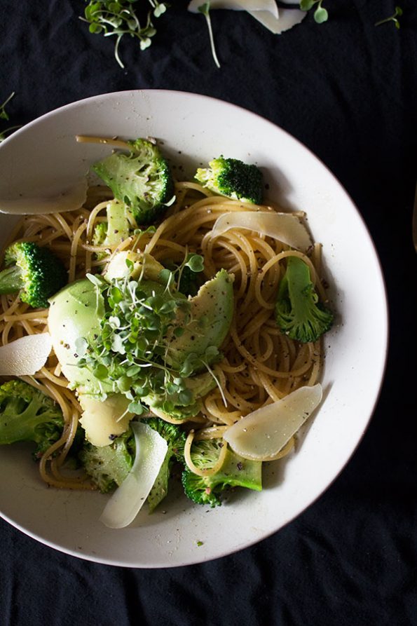 Spaghetti with Broccoli and Avocado aninas recipes