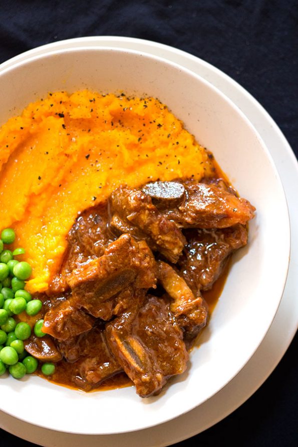 Sticky Beef Short Rib with Butternut Mash aninas recipes