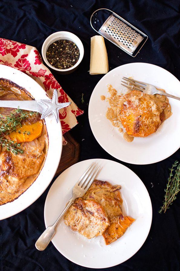Butternut and Onion Au Gratin - aninas recipes