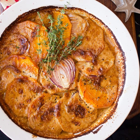 Butternut and Onion Au Gratin - aninas recipes