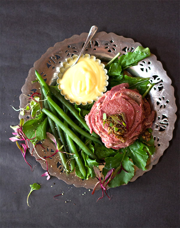 Pickled Ox Tongue with Sweet Mustard Sauce aninas recipes