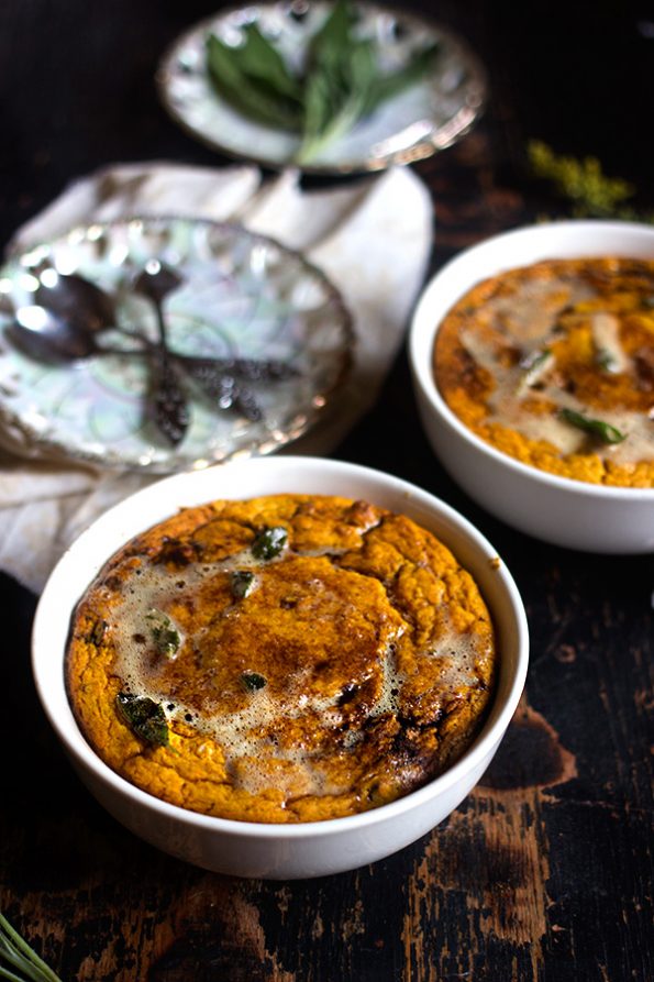 Pumpkin and Date Tart with Burnt Butter and Sage