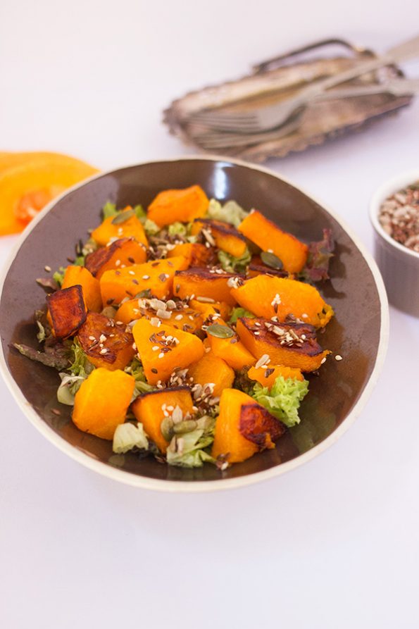 Roasted Butternut Salad with Toasted Seeds aninas recipes