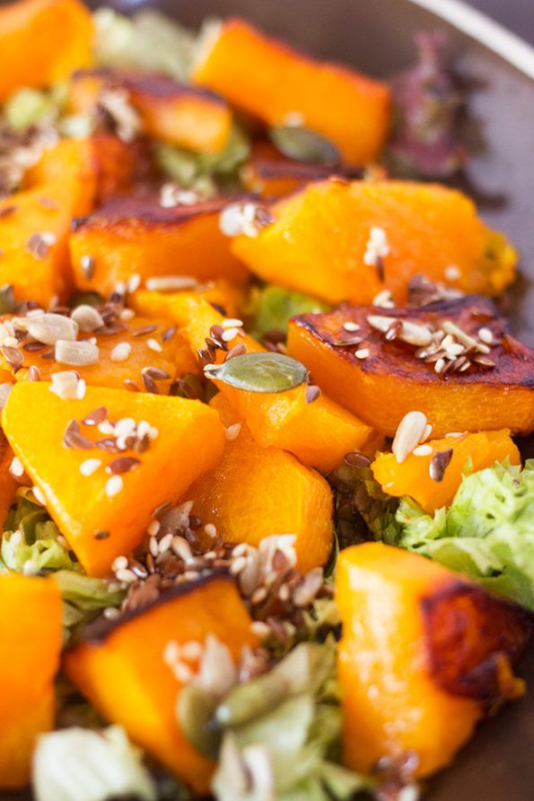 Roasted Butternut Salad with Toasted Seeds aninas recipes