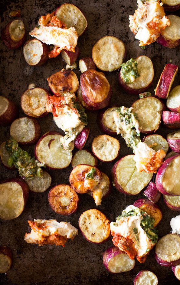 Sweet Potato with Basil Pesto, SunDried Tomato and Cream Cheese aninas recipes