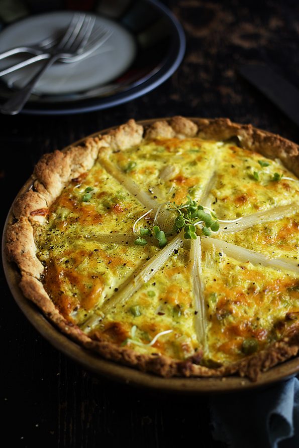 Asparagus and Leek Quiche aninas recipes
