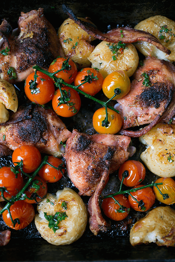 Chicken, Bacon and Potato Tray Bake - aninas recipes