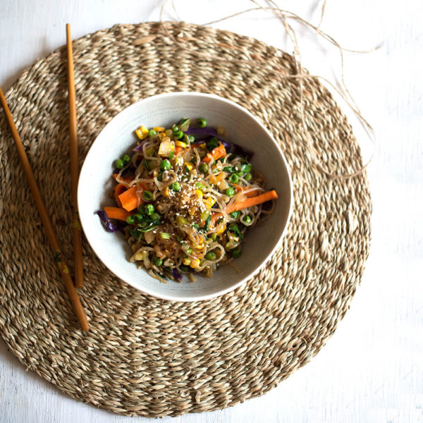 Vegetable and Fried Noodle Bowl Vegetable and Fried Noodle Bowl