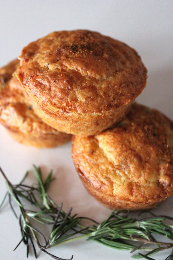 Bacon, Rosemary and Cheddar Cheese Muffins