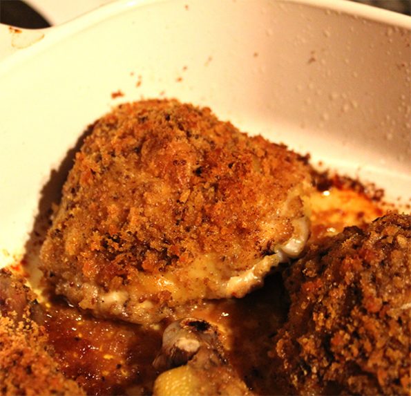 Crumbed Chicken with Mustard and Cinnamon