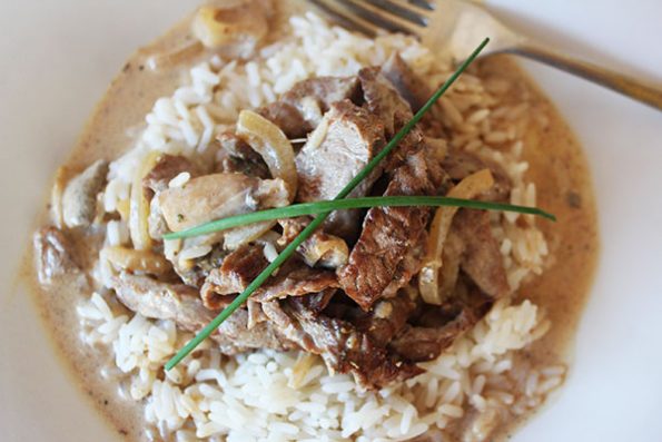 Beef Stroganoff