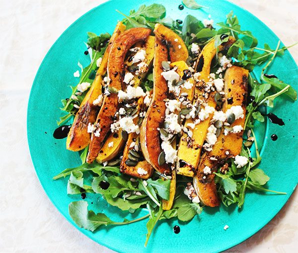 Butternut, Rocket and Feta Salad with Balsamic Glaze aninas recipes