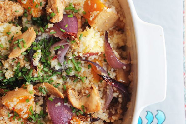 Chicken with Grilled Veg and Couscous