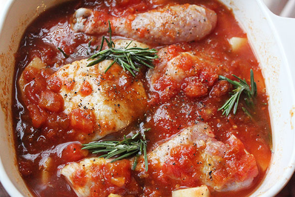 Chicken in star anise tomato sauce