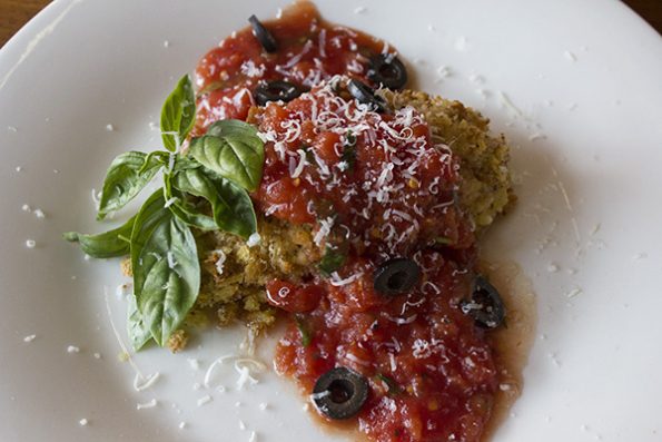 Crumbed Chicken Puttanesca