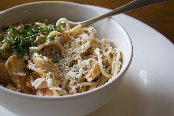 Spicy Chicken and Spaghetti