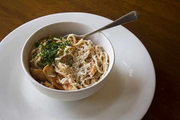 Spicy Chicken and Spaghetti