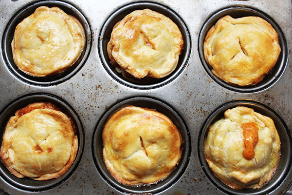 Mini Chicken Pot Pies with Puff Pastry ~ Barley & Sage