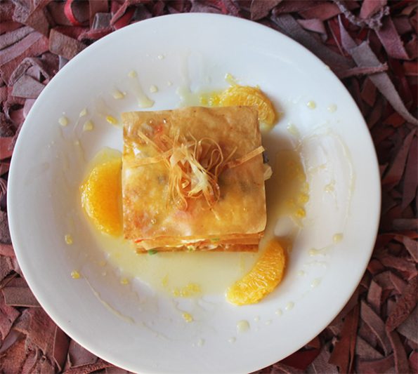 Oriental Stack with Orange Glaze