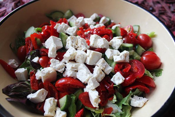 Sweet Pepper and Feta Salad