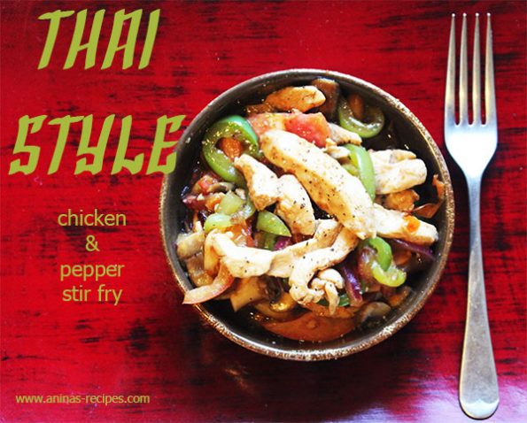 Thai Chicken and Pepper Stir Fry
