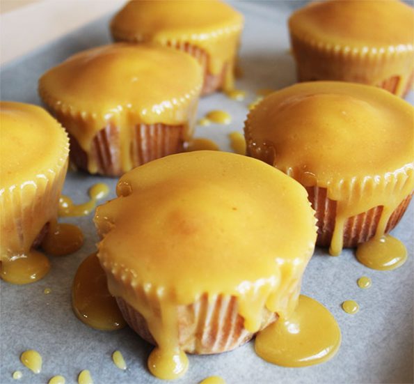 Vanilla and Sticky Toffee Cupcakes