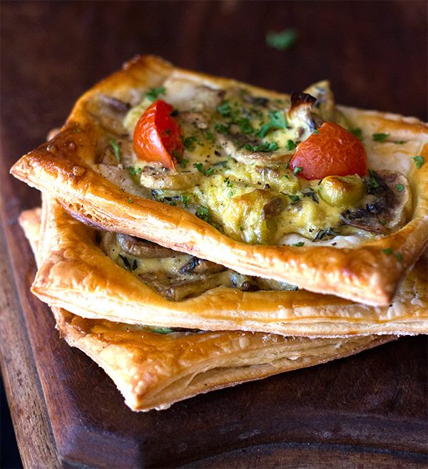 Leek & Onion Puff Pastry Tart - This Healthy Table