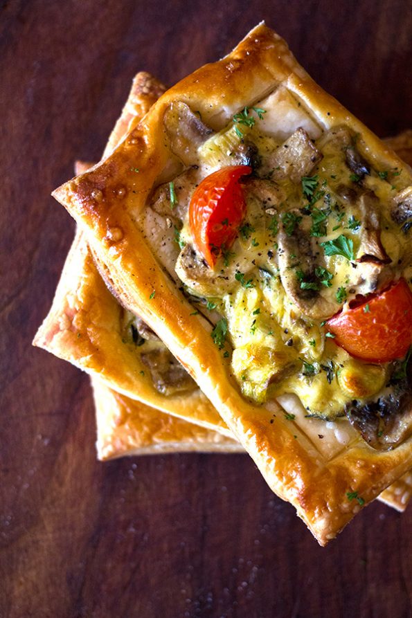 Leek, Mushroom and Tomato Tartlets Leek, Mushroom and Tomato Tartlets