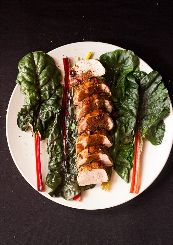 balsamicpork-swiss-chard