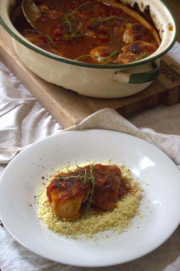 Cajun and Tomato Baked Chicken