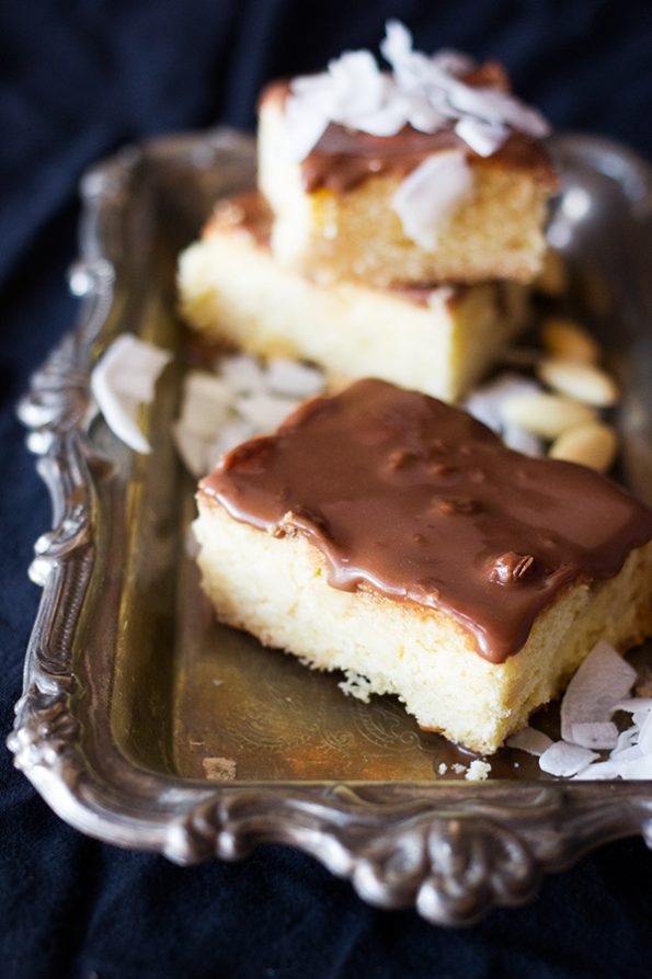 Coconut and Almond Chocolate Bars