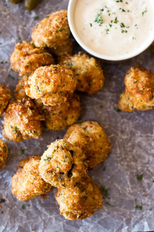 Coconut and Parmesan Crumbed Mushrooms Coconut and Parmesan Crumbed Mushrooms