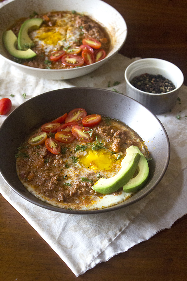 Baked Eggs in Bolognese aninas recipes