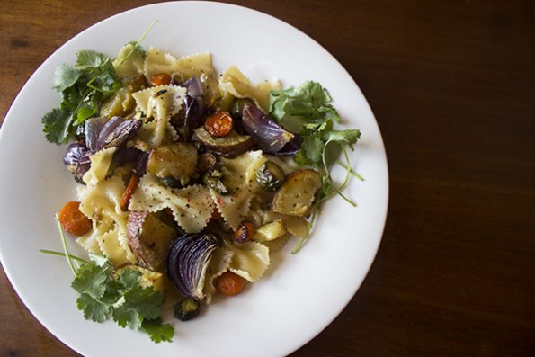 Grilled Veg with Farfalle