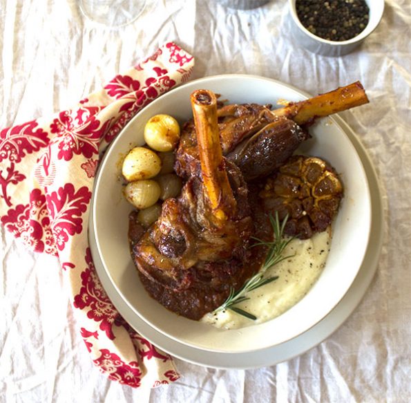 Slow Cooked Lamb Shanks