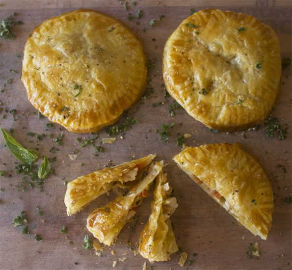 Leftover Chicken Pies