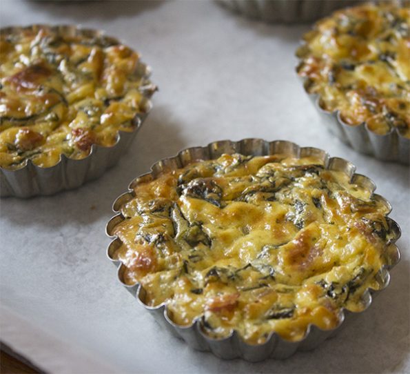 Low Carb Spinach Tartlets
