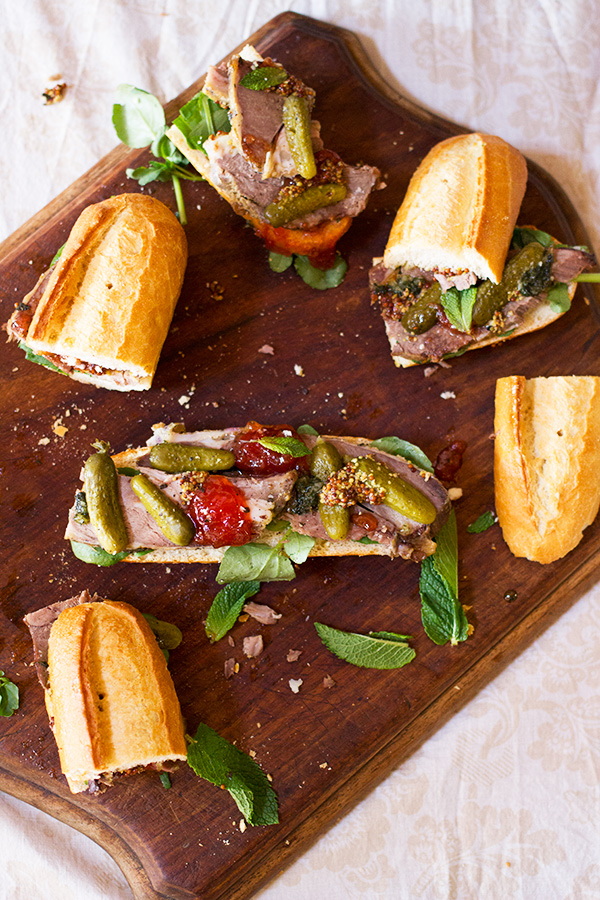 Roast Lamb Sandwich aninas recipes