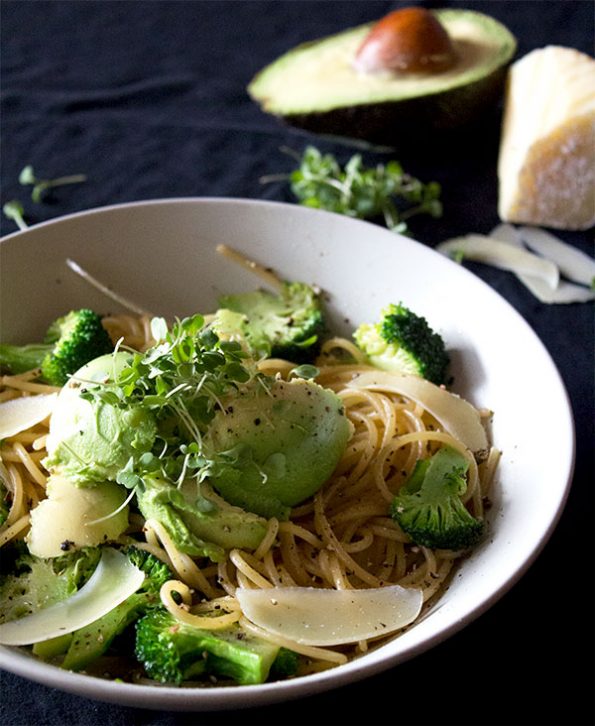 Spaghetti with Broccoli and Avocado aninas recipes