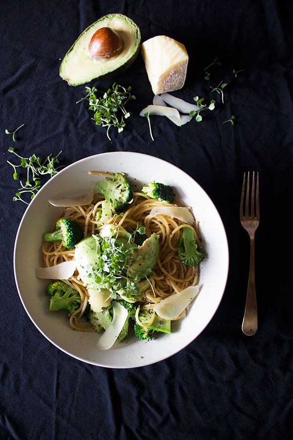 Spaghetti with Broccoli and Avocado aninas recipes