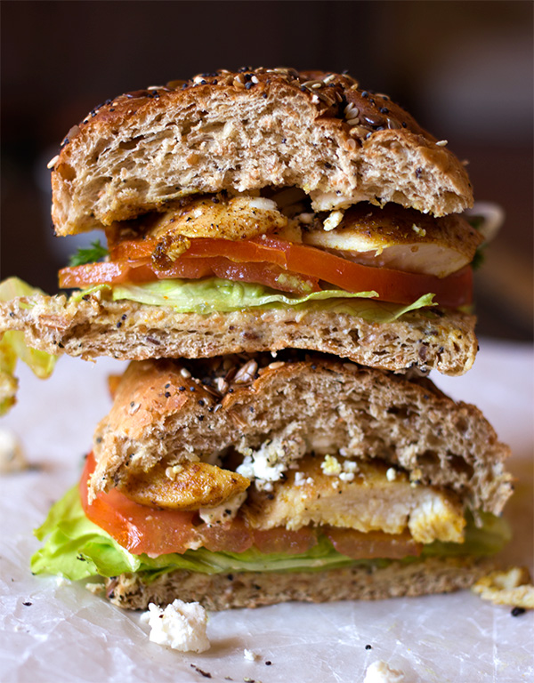 Spicy Chicken and Feta Sandwich Spicy Chicken and Feta Sandwich