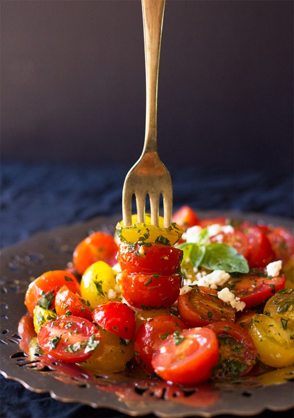 Tomato Herb and Feta Salad