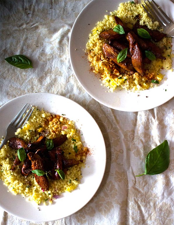 Honey and Soy Chicken Strips with Dirty Couscous
