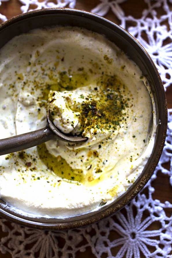 Spinach, Apple and Fennel Salad with Spiced Yogurt