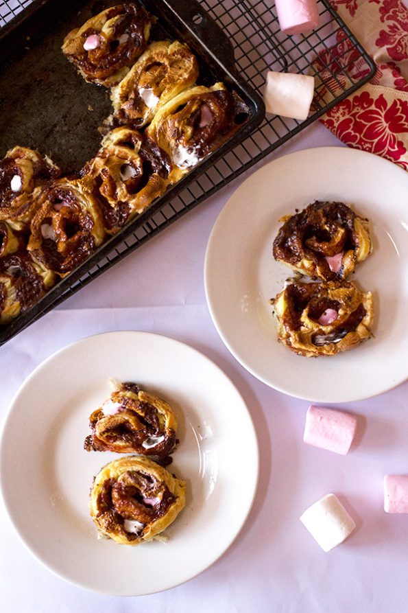 Bar One and Marshmallow Pinwheels