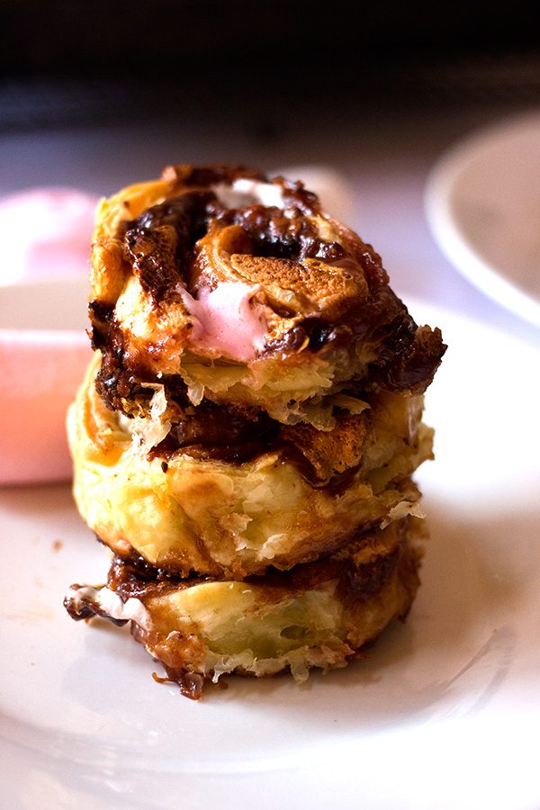 Bar One and Marshmallow Pinwheels aninas recipes