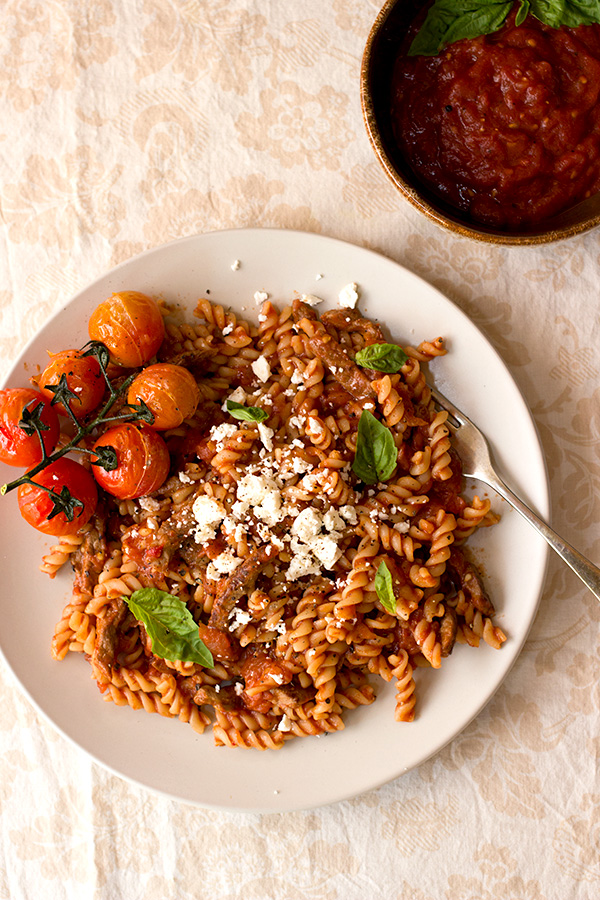 Beef and Tomato Rotini - aninas recipes