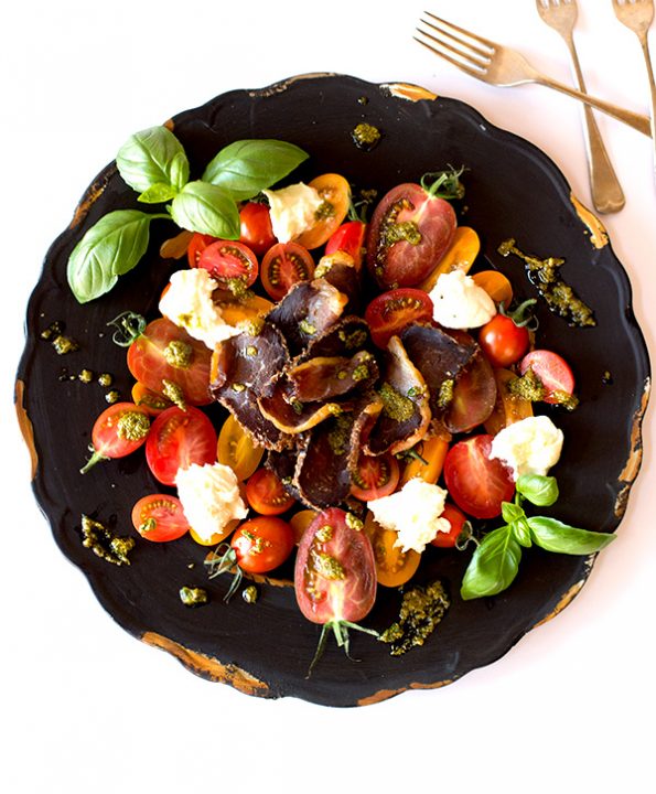 Biltong and Caprese Salad