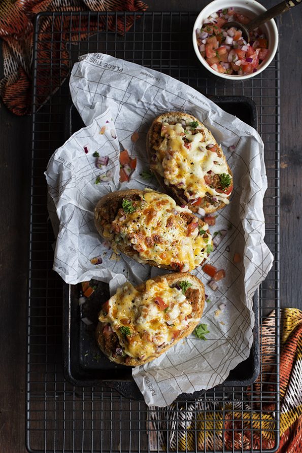 Beef Bolognese and Tomato Salsa Subs
